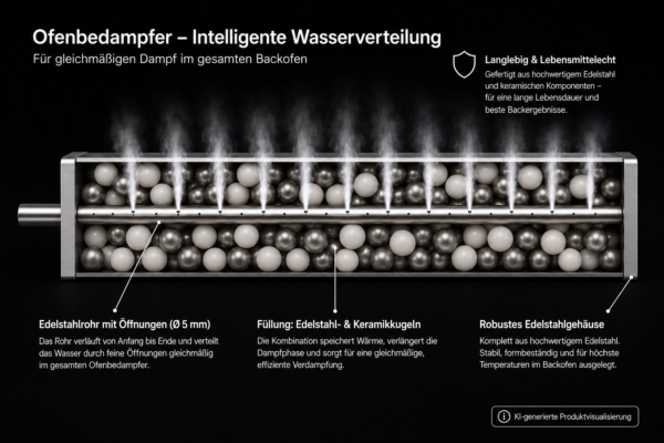Crustia® Ofenbedampfer, Dampferzeuger für Haushaltsöfen