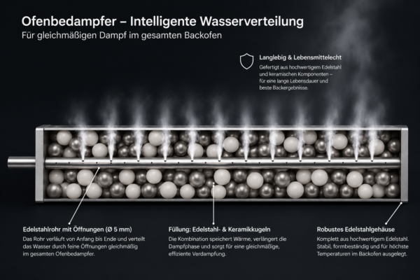 Crustia® Ofenbedampfer, Dampferzeuger für Haushaltsöfen